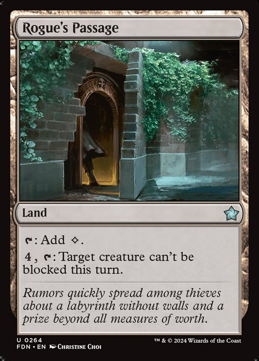 MTG Card Title: Rogue's Passage FDN/264