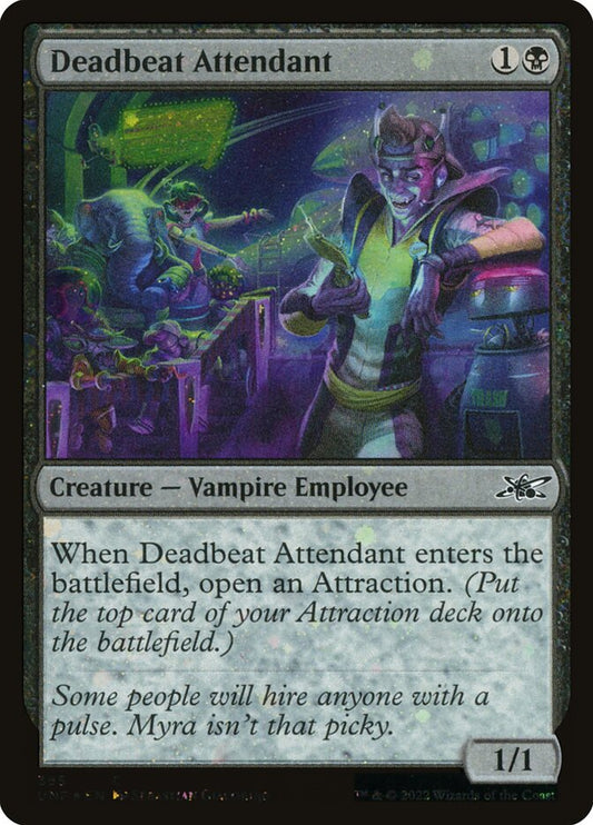MTG Card Title: Deadbeat Attendant UNF/355