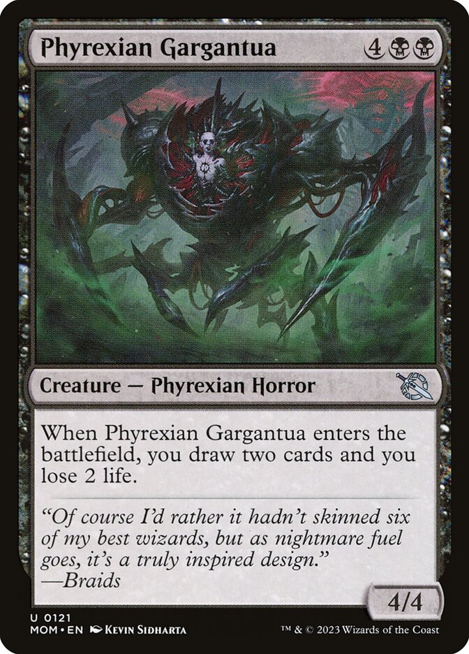 MTG Card Title: Phyrexian Gargantua MOM/121
