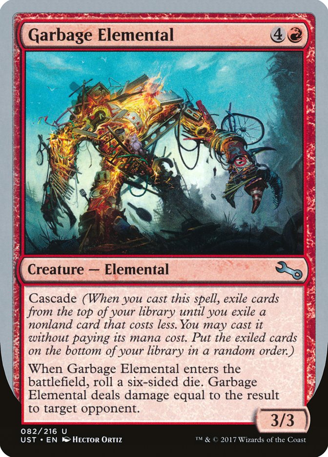 MTG Card Title: Garbage Elemental UST/82d