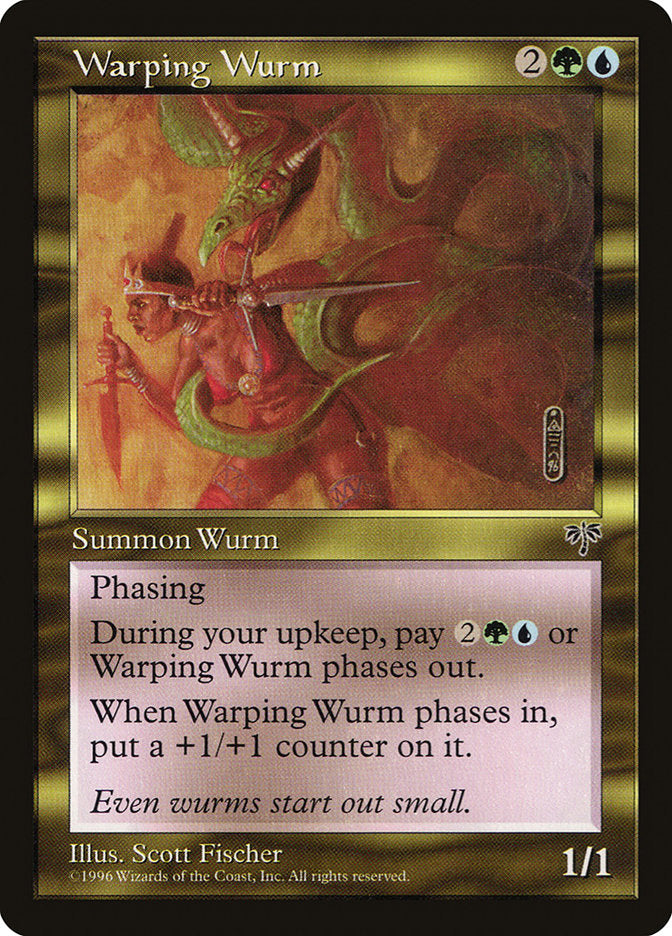 MTG Card Title: Warping Wurm MIR/287