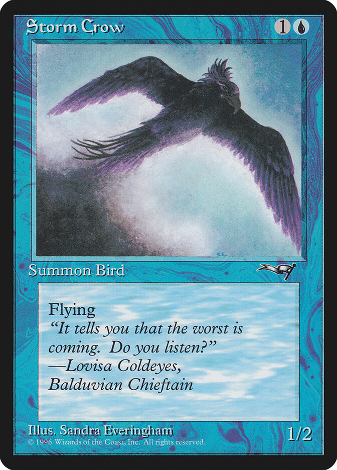 MTG Card Title: Storm Crow ALL/36a