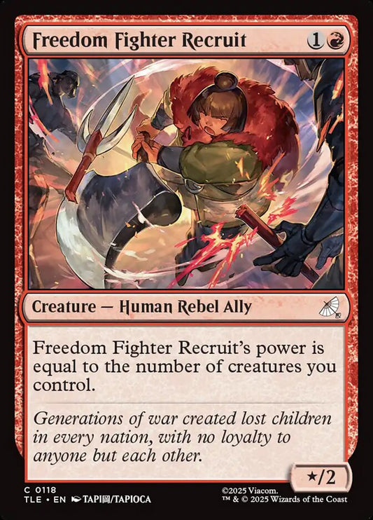 MTG Card Title: Freedom Fighter Recruit TLE/118