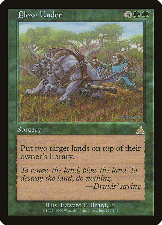 MTG Card Title: Plow Under UDS/117