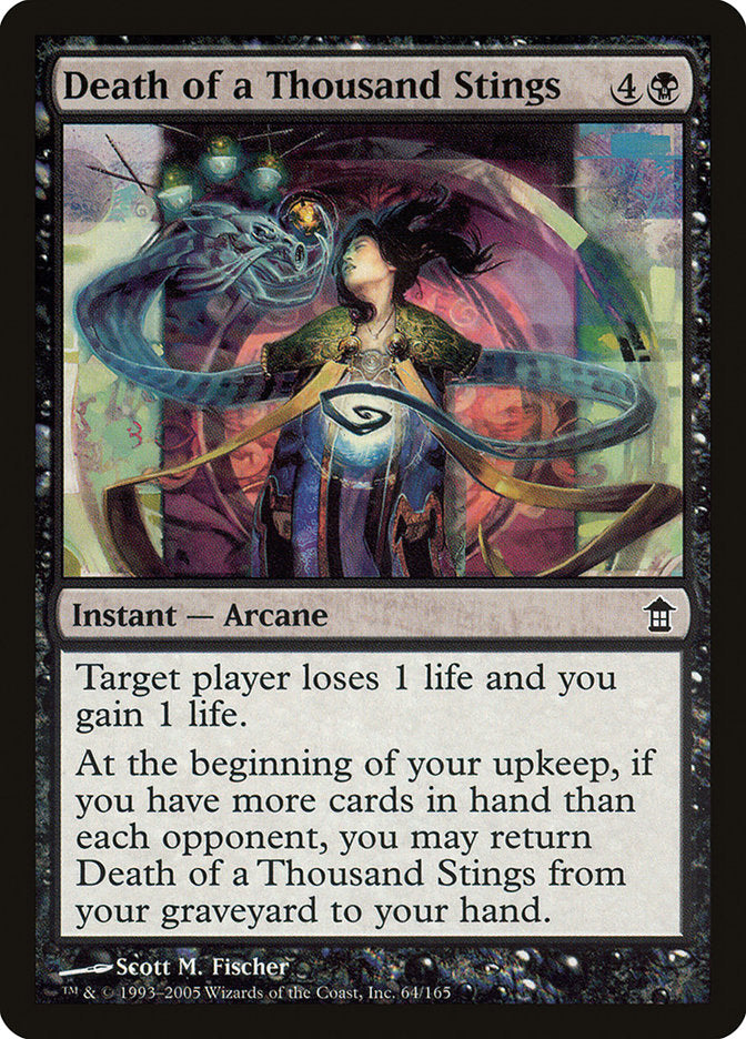 MTG Card Title: Death of a Thousand Stings SOK/64