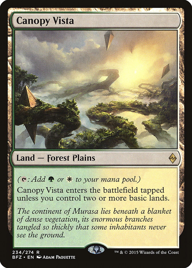 MTG Card Title: Canopy Vista BFZ/234