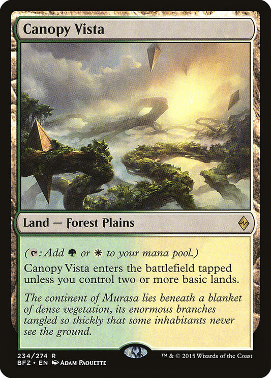 MTG Card Title: Canopy Vista BFZ/234