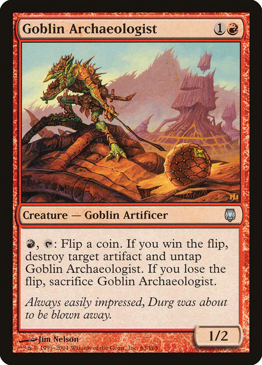 MTG Card Title: Goblin Archaeologist DST/63