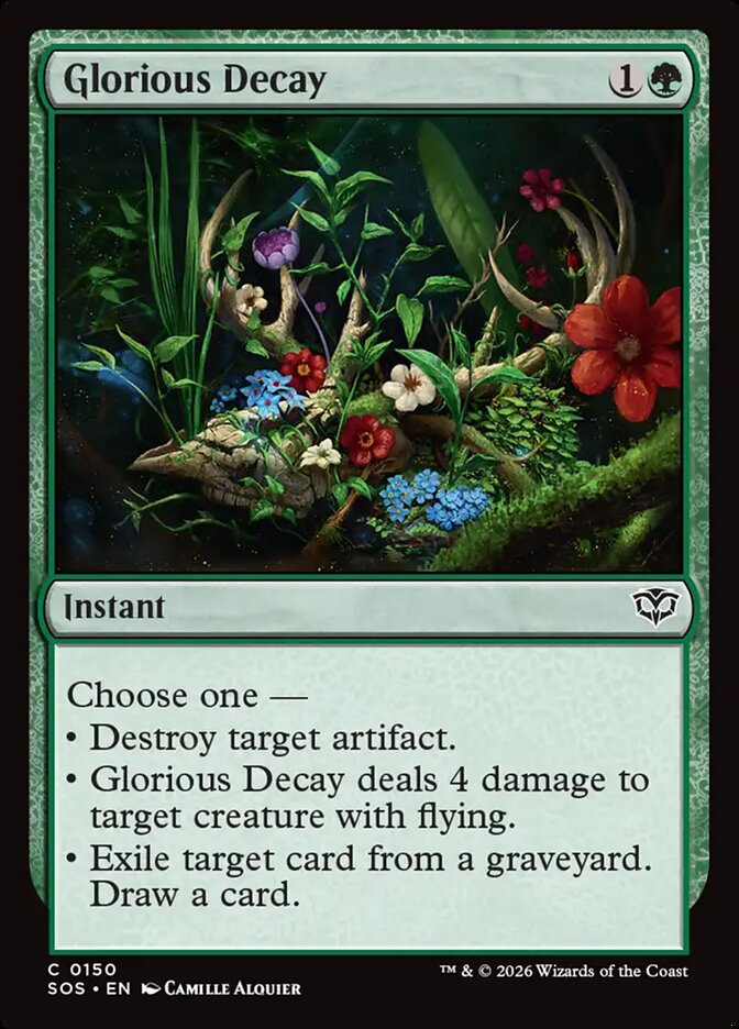 MTG Card Title: Glorious Decay SOS/150