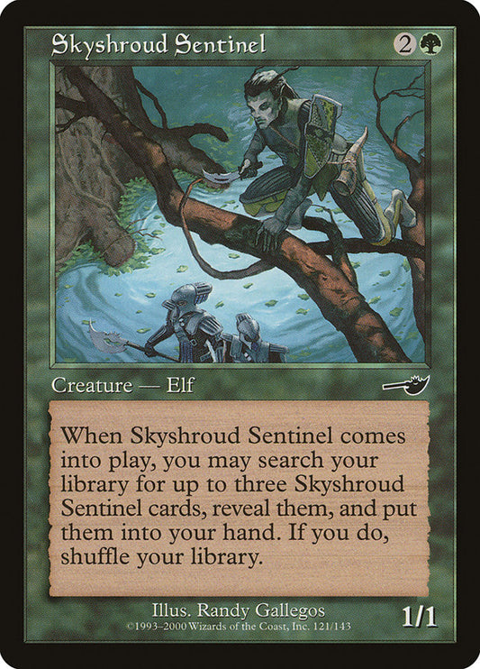 MTG Card Title: Skyshroud Sentinel NEM/121