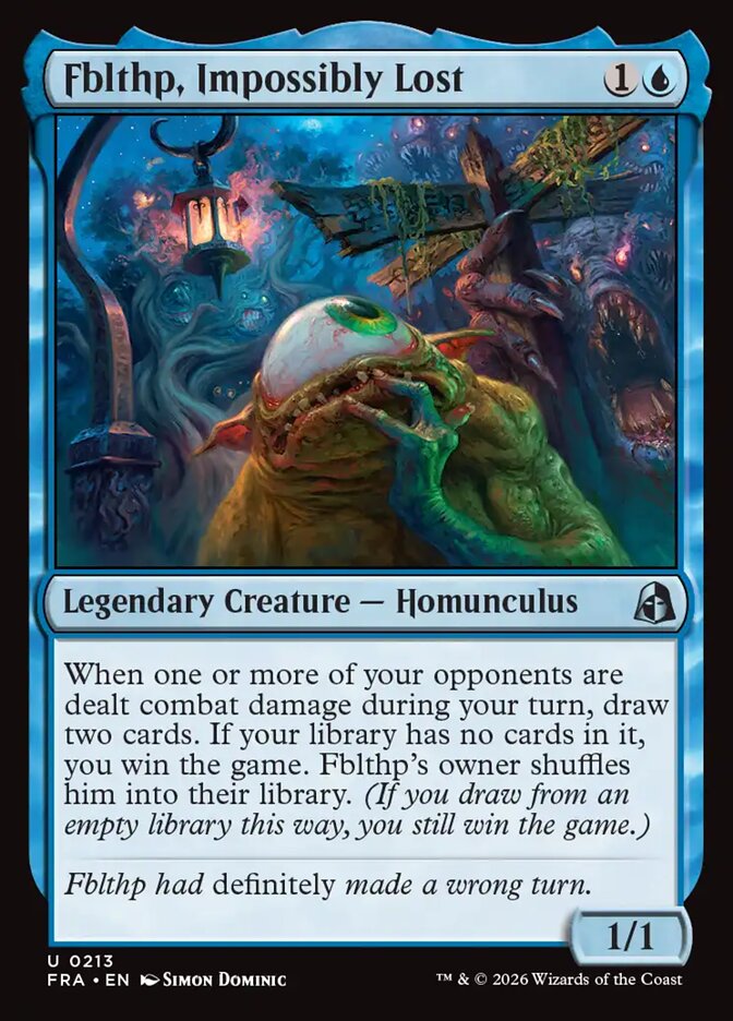 MTG Card Title: Fblthp, Impossibly Lost FRA/213