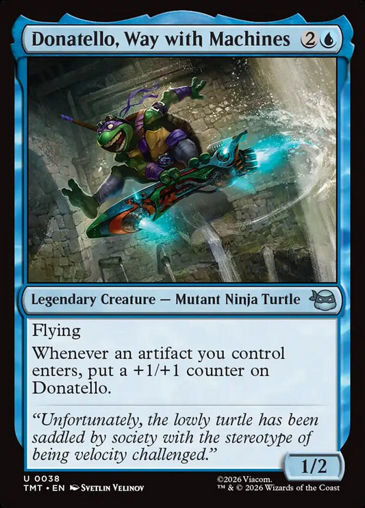 MTG Card Title: Donatello, Way with Machines TMT/38