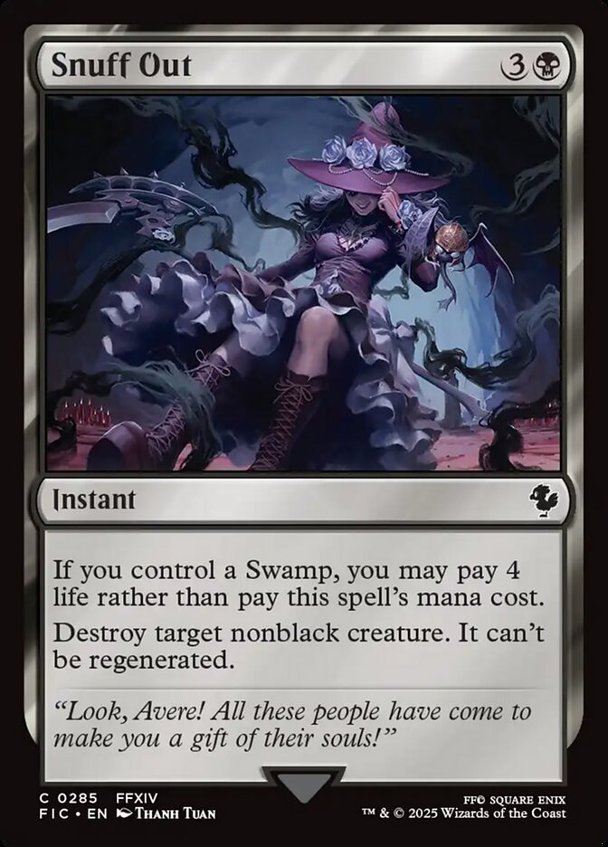 MTG Card Title: Snuff Out FIC/285