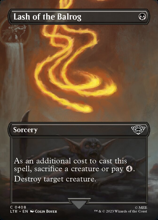 MTG Card Title: Lash of the Balrog LTR/408