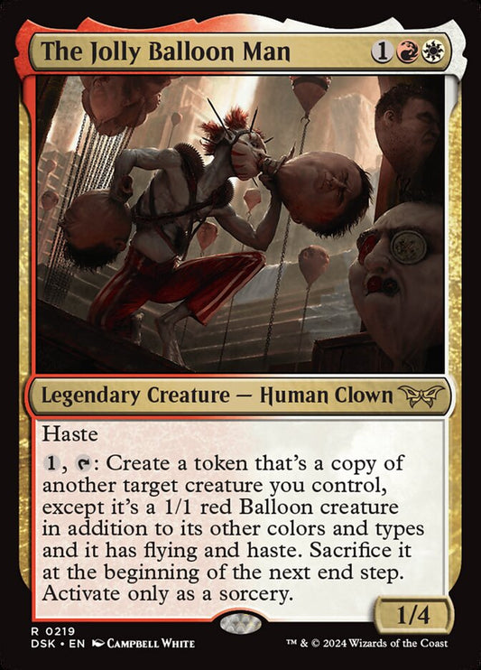MTG Card Title: The Jolly Balloon Man DSK/219