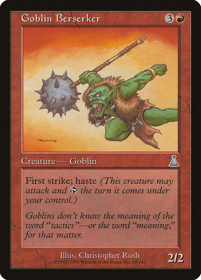 MTG Card Title: Goblin Berserker UDS/82
