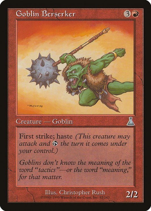 MTG Card Title: Goblin Berserker UDS/82