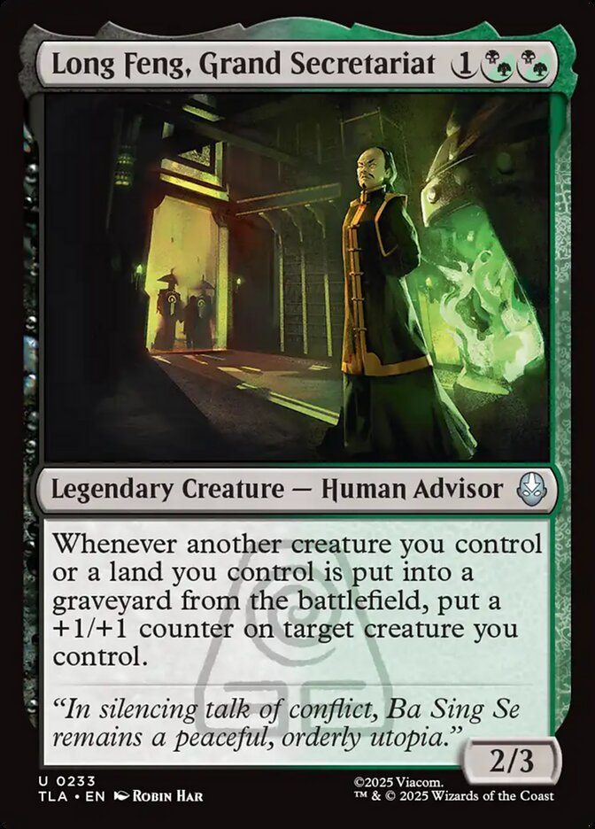 MTG Card Title: Long Feng, Grand Secretariat TLA/233