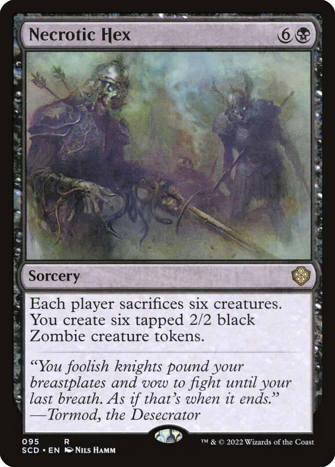 MTG Card Title: Necrotic Hex SCD/95