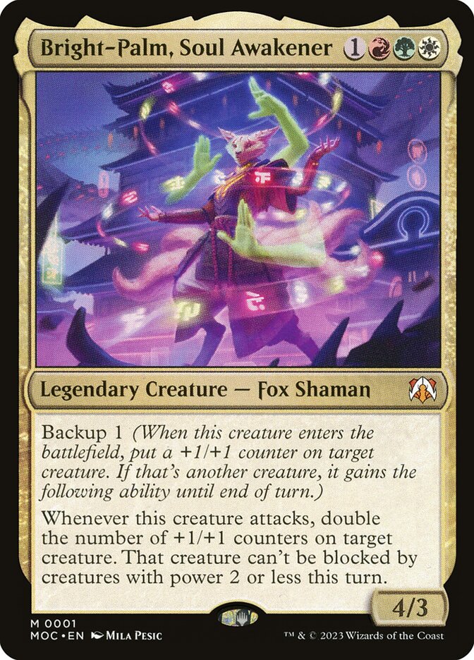 MTG Card Title: Bright-Palm, Soul Awakener MOC/1
