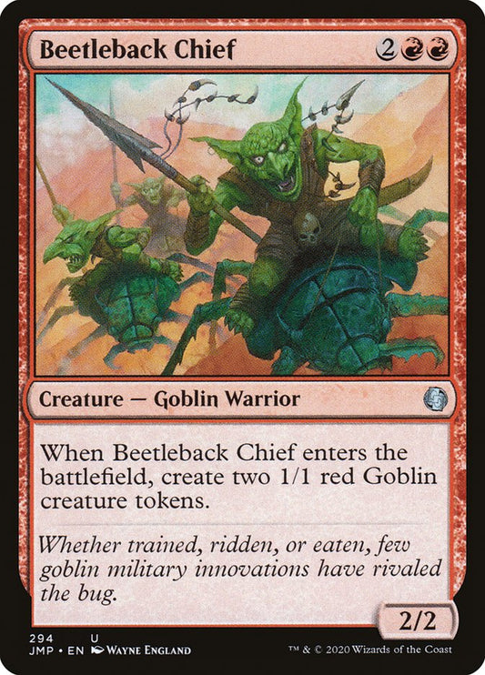 MTG Card Title: Beetleback Chief JMP/294