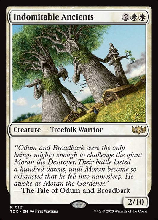 MTG Card Title: Indomitable Ancients TDC/121