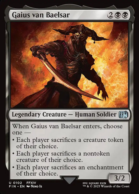 MTG Card Title: Gaius van Baelsar FIN/102