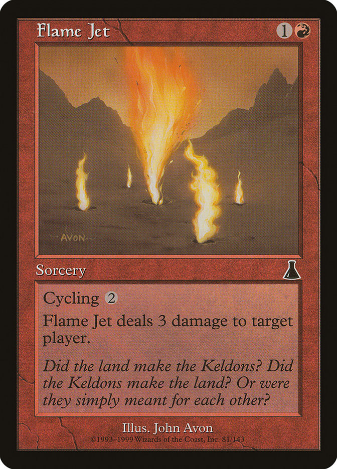 MTG Card Title: Flame Jet UDS/81