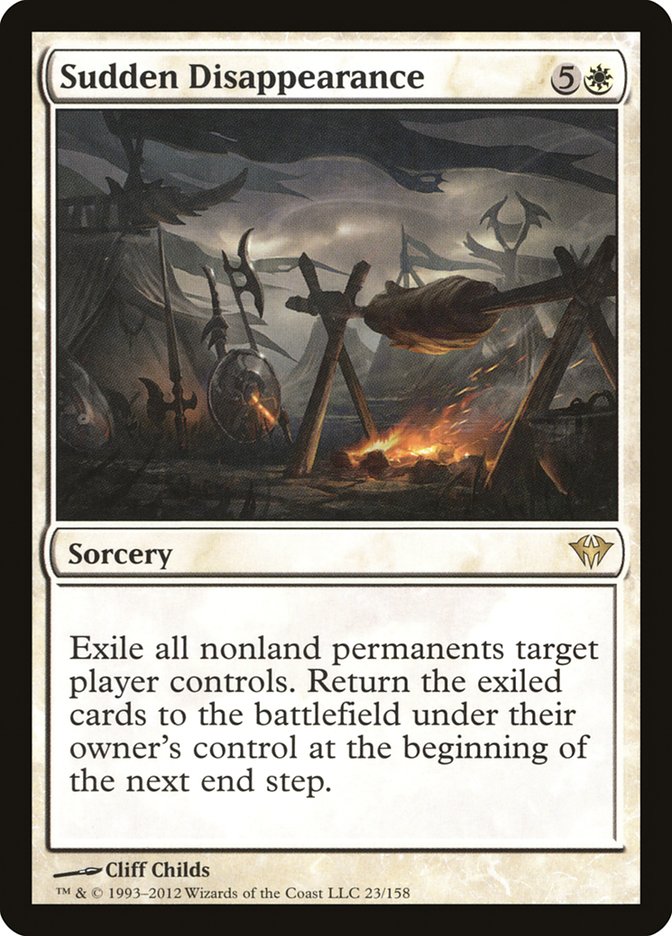 MTG Card Title: Sudden Disappearance DKA/23