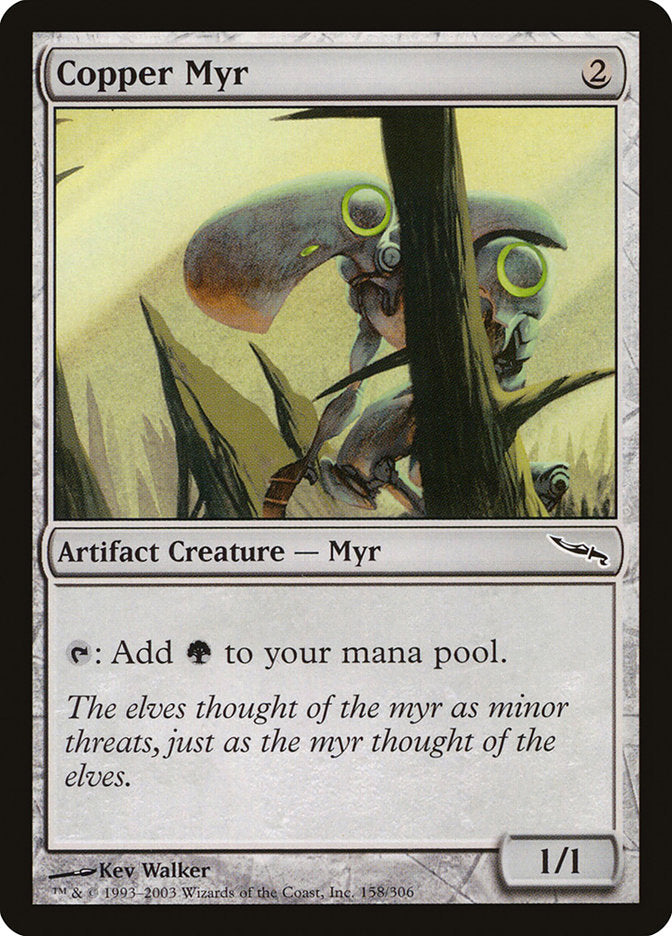 MTG Card Title: Copper Myr MRD/158