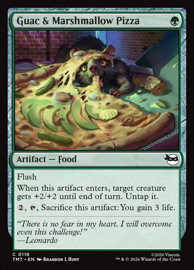 MTG Card Title: Guac & Marshmallow Pizza TMT/116