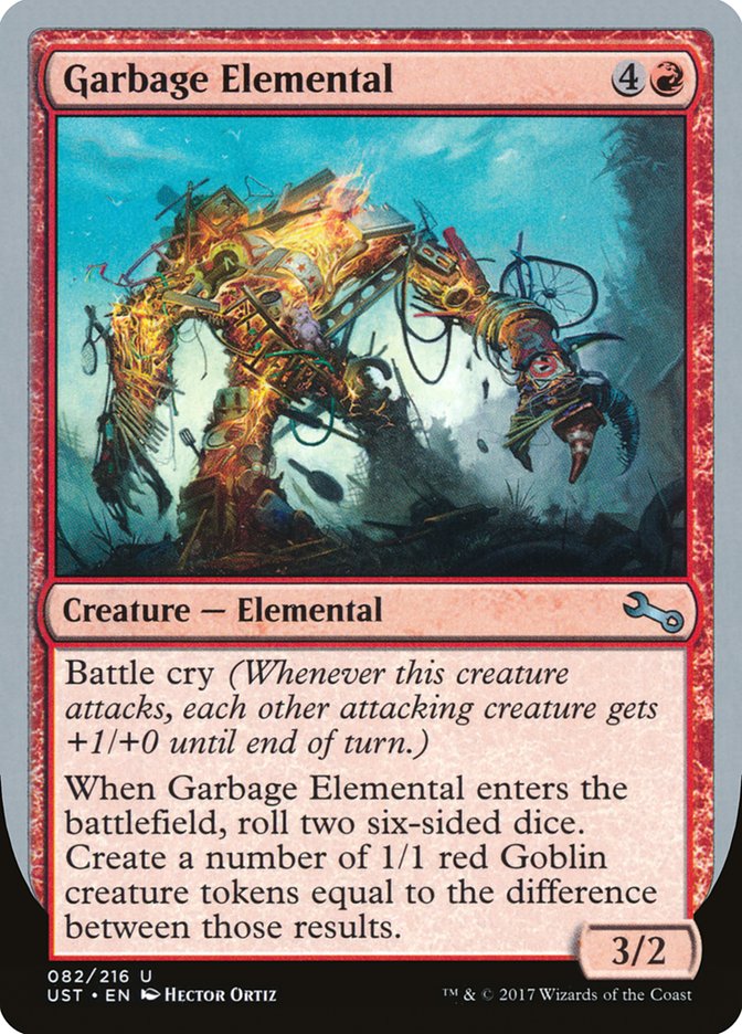 MTG Card Title: Garbage Elemental UST/82c