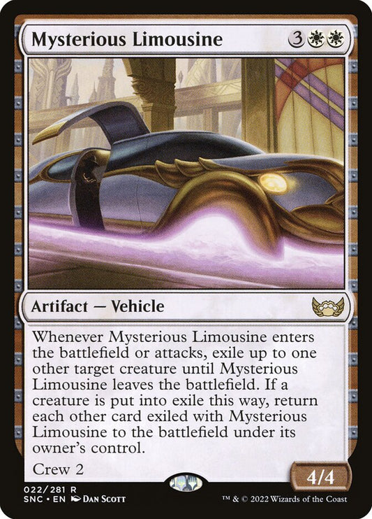 MTG Card Title: Mysterious Limousine SNC/22