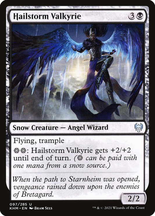 MTG Card Title: Hailstorm Valkyrie KHM/97
