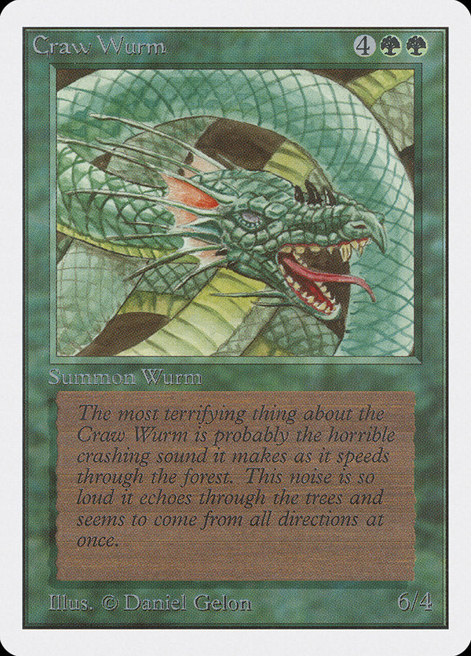 MTG Card Title: Craw Wurm 2ED/191