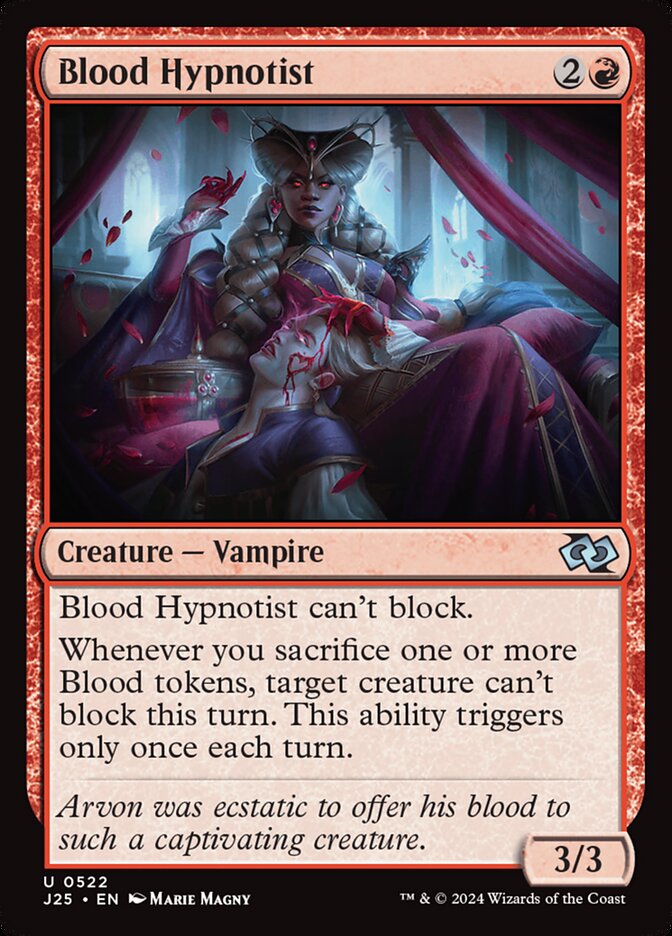MTG Card Title: Blood Hypnotist J25/522