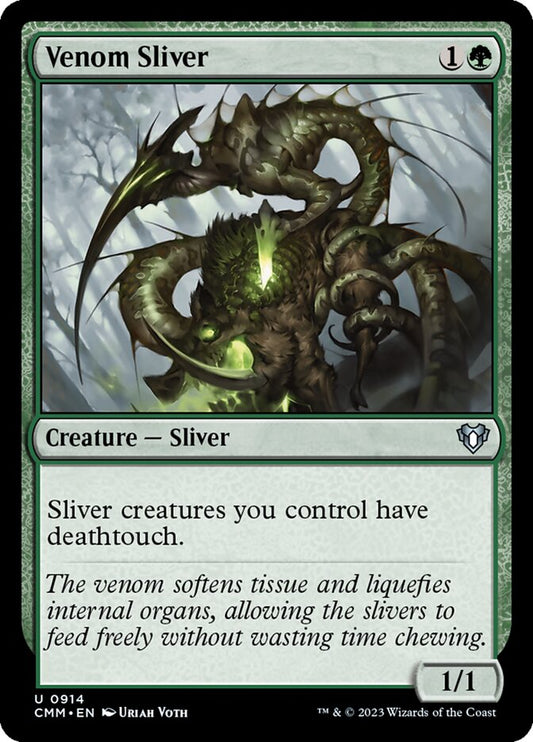 MTG Card Title: Venom Sliver CMM/914