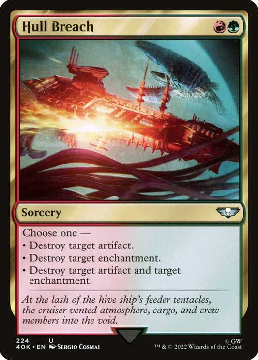MTG Card Title: Hull Breach 40K/224