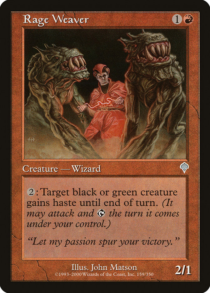 MTG Card Title: Rage Weaver INV/159