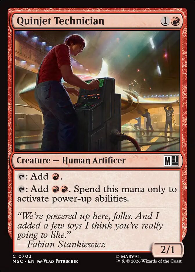 MTG Card Title: Quinjet Technician MSC/703