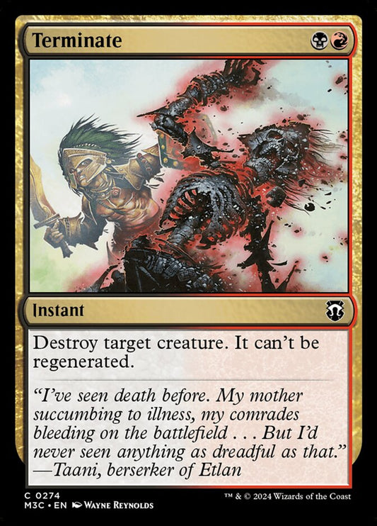 MTG Card Title: Terminate M3C/274