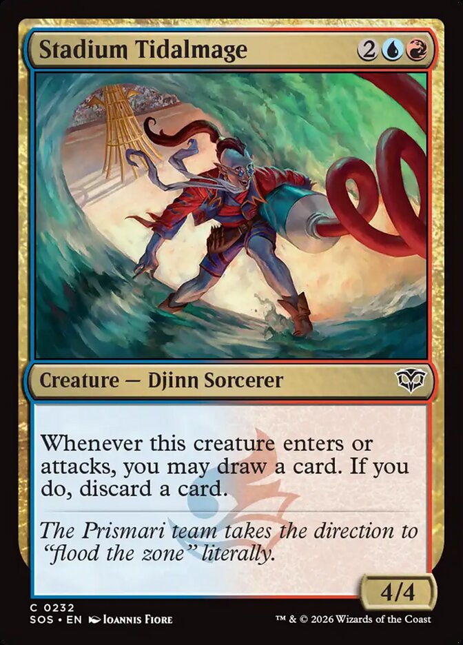 MTG Card Title: Stadium Tidalmage SOS/232