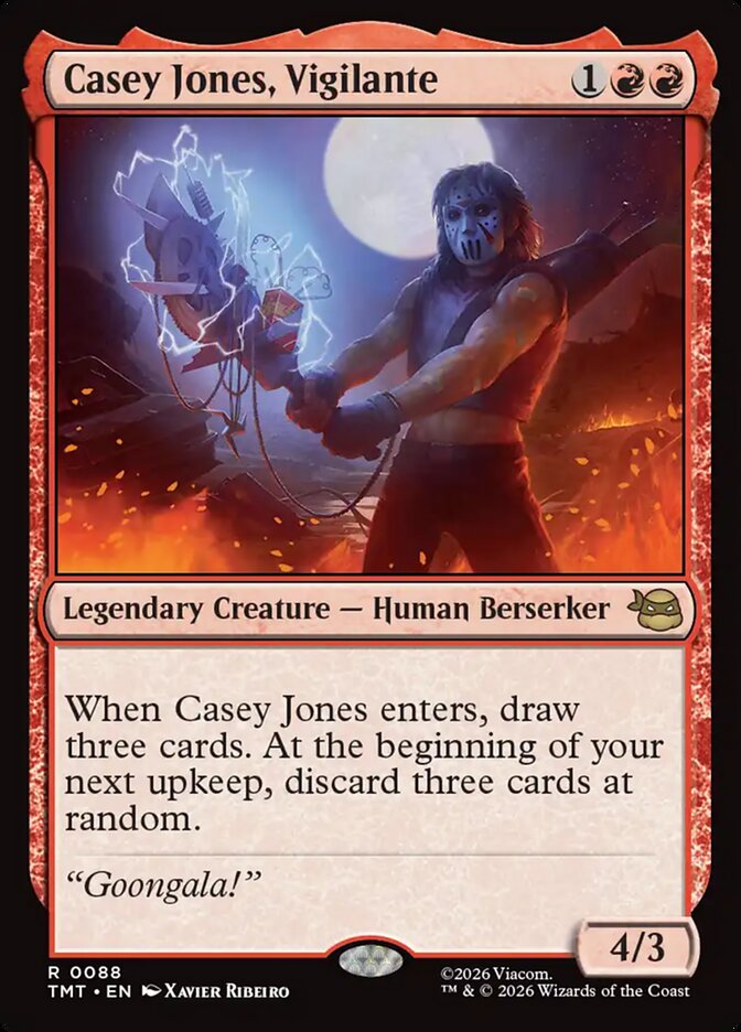 MTG Card Title: Casey Jones, Vigilante TMT/88