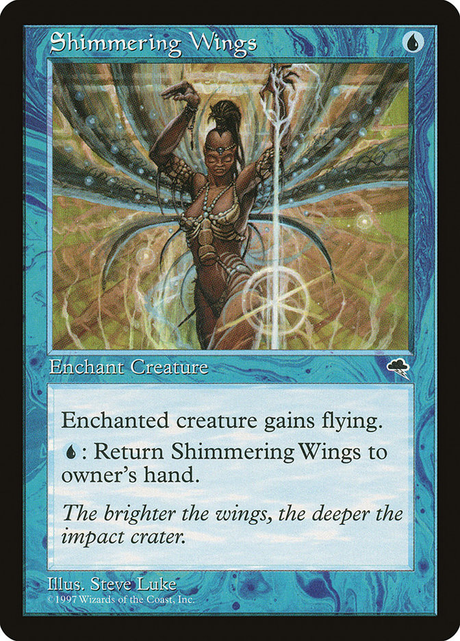 MTG Card Title: Shimmering Wings TMP/87