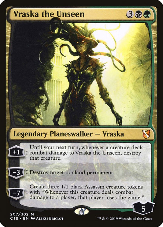 MTG Card Title: Vraska the Unseen C19/207