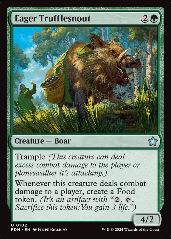 MTG Card Title: Eager Trufflesnout FDN/102