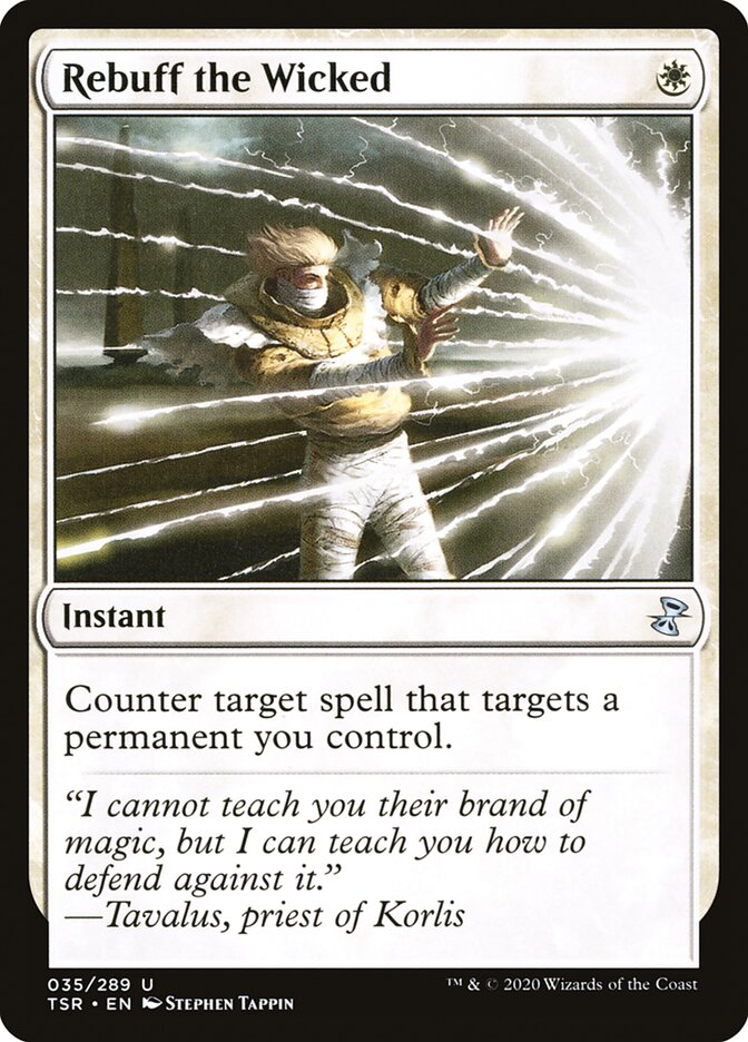 MTG Card Title: Rebuff the Wicked TSR/35