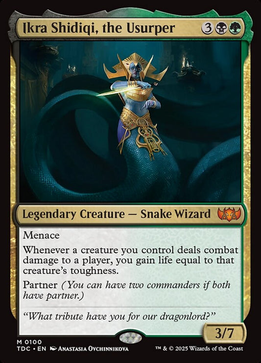 MTG Card Title: Ikra Shidiqi, the Usurper TDC/100