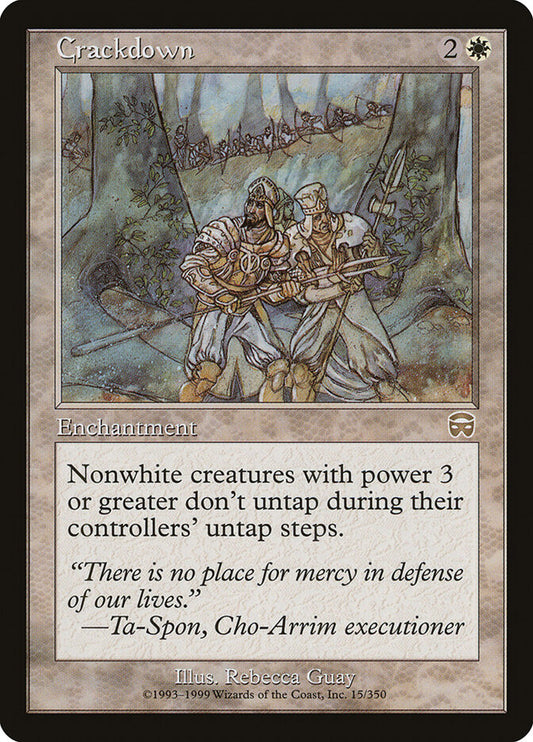 MTG Card Title: Crackdown MMQ/15