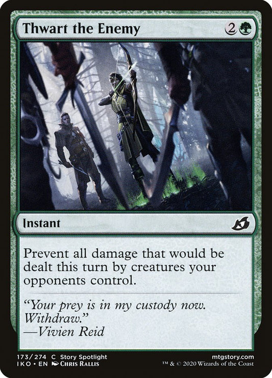 MTG Card Title: Thwart the Enemy IKO/173